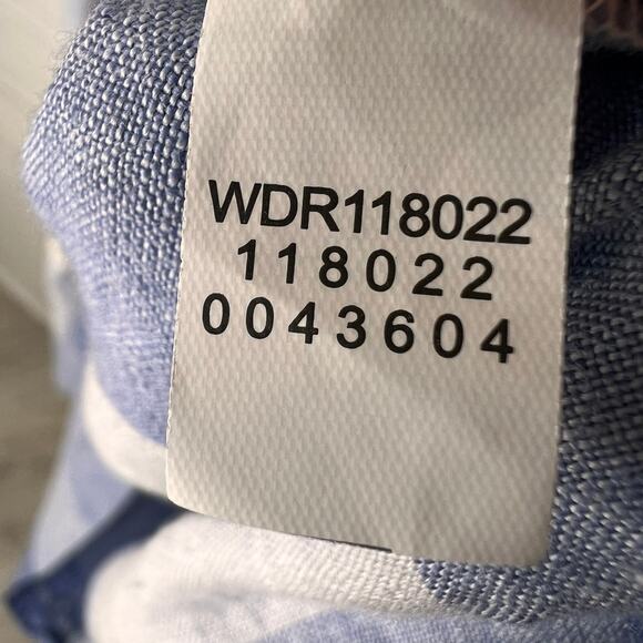 J Jill Dress Womens Size XS Blue & White Love Linen Gingham 100% Linen Tie - Picture 15 of 16